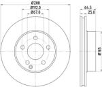 HELLA Disc frana HELLA 8DD 355 113-861 (8DD 355 113-861)