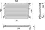 MAHLE Radiator, racire motor MAHLE CR 959 001P (CR 959 001P)