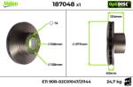 VALEO Disc frana VALEO 187048 (187048) - fixbox