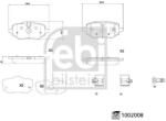 Febi Bilstein Set placute frana FEBI BILSTEIN 1002008 (1002008)