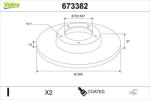 VALEO Disc frana VALEO 673382 (673382)