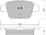 AISIN Set placute frana AISIN BPPE-2005 (BPPE-2005)