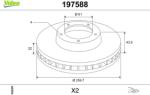 VALEO Disc frana VALEO 197588 (197588)