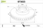VALEO Disc frana VALEO 673023 (673023)