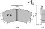 AISIN Set placute frana AISIN BPMI-1003 (BPMI-1003)
