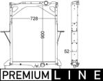 MAHLE Radiator, racire motor MAHLE CR 1557 000P (CR 1557 000P)