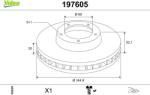VALEO Disc frana VALEO 197605 (197605)