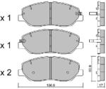 AISIN Set placute frana AISIN BPHY-1008 (BPHY-1008)