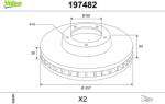 VALEO Disc frana VALEO 197482 (197482)