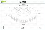 VALEO Disc frana VALEO 197088 (197088)