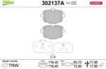 VALEO Set placute frana VALEO 302137A (302137A)