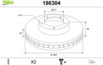 VALEO Disc frana VALEO 186304 (186304)