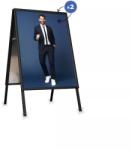 ProfiReklám A2 Alumínium Megállító Tábla Fekete