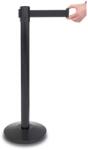 ProfiReklám Szalagos Kordonoszlop Fekete