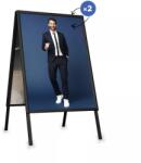 ProfiReklám A1 Alumínium Megállító Tábla Fekete