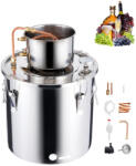 VEVOR Pálinkafőző 30 liter rozsdamentes acél alkohollepárló rézspirállal otthoni párlatkészítéshez