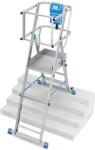 KRAUSE Scara telescopica cu platforma Krause STABILO SkyMatic 5 fokos buc | Inaltimea platformei: 0, 8 - 1, 3 m | Aluminiu (832924)