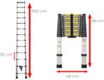 Ztrust scara telescopica 13 trepte | 3, 8 m | Aluminiu (TTL1038)