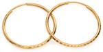 Heratis Forever Karika fülbevaló kovácsolt mintával, 9K sárga arany IZ4191CHR