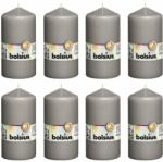 Bolsius Pillar candle warm grey 8 pcs 130x68 mm