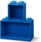 LEGO® Brick 2 db-os gyerek kék fali polc szett - LEGO®
