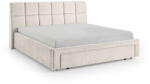 meise.möbel Bézs kárpitozott franciaágy ágyrács nélkül 180x200 cm Canyon - Meise Möbel