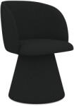makamii Fekete kárpitozott étkezőfotel Maia - Makamii