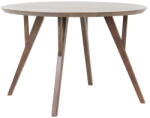 Light & Living Barna kerek étkezőasztal akácfa asztallappal ø 140 cm Quenza - Light & Living