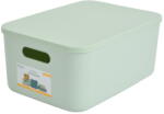 Homéa Világoszöld fedeles műanyag tárolódoboz 35, 5x25, 5x16 cm - Homéa