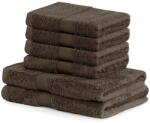 Restilo Bamby Brown szett 2 db sötétbarna fürdőlepedővel és 4 db törölközővel - DecoKing