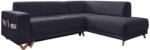 Miuform Antracitszürke kinyitható-tárolóhelyes sarokkanapé (jobb oldali-L alakú) Classy Sophie - Miuform - bonami - 480 240 Ft