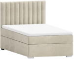 ROPEZ Bézs kárpitozott ágyneműtartós egyszemélyes ágy ágyráccsal 100x200 cm Bunny - Ropez