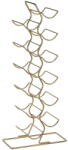 Premier Housewares Aranyszínű fém bortartó polcos állvány, palackok száma 12 Wren - Premier Housewares
