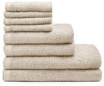Catherine Lansfield Bézs gyorsan száradó pamut törölköző és fürdőlepedő készlet 8 db-os Quick Dry - Catherine Lansfield