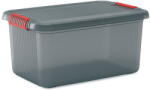 KIS Szürke fedeles műanyag tárolódoboz 59x39x28 cm K Latch Box - KIS