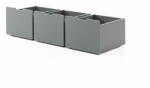 Vipack Szürke gyerekágy alatti fiók szett 3 db-os Pino - Vipack