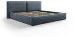 Cosmopolitan Design Sötétkék kárpitozott franciaágy tárolóhellyel, ágyráccsal 180x200 cm Arendal - Cosmopolitan Design