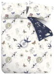 Sassy B Kék-krémszínű egyszemélyes ágyneműhuzat 135x200 cm Astrology - Sassy B