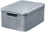 Keter Szürke fedeles műanyag tárolódoboz 29x39x19 cm Style - Curver