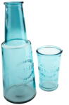 Dakls Kék üveg kancsó pohárral, 800 ml - Dakls