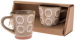 Dakls Világosbarna kerámia eszpresszó bögre szett 2 db-os 100 ml - Dakls