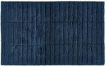 Zone Tiles sötétkék pamut fürdőszobai kilépő, 80 x 50 cm - Zone