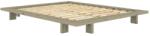 Karup Design Zsályaszínű borovi fenyő franciaágy ágytámla nélkül, ágyráccsal 180x200 cm Japan - Karup Design