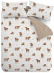 Catherine Lansfield Barna-bézs kétszemélyes-hosszabbított ágyneműhuzat 230x220 cm Angus Highland Cow - Catherine Lansfield