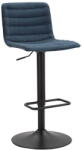 Mauro Ferretti Petróleumkék-fekete állítható magasságú bárszék (ülésmagasság 61 cm) Malia - Mauro Ferretti