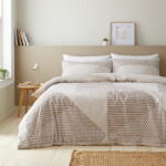 Catherine Lansfield Bézs egyszemélyes ágyneműhuzat 135x200 cm Larsson Geo - Catherine Lansfield