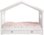 VIPACK Fehér házikó alakú borovi fenyő gyerekágy kihúzható pótággyal, tárolóhellyel 90x200 cm AMORI - Vipack - bonami - 324 683 Ft