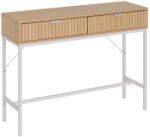 Casa Selección Natúr színű konzolasztal tölgyfa dekorral 30x100 cm Mid-Lines - Casa Selección