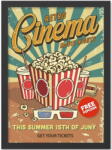 Wallity Kép 40x55 cm Retro Cinema - Wallity