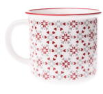Dakls Fehér porcelán bögre karácsonyi mintával 380 ml - Dakls